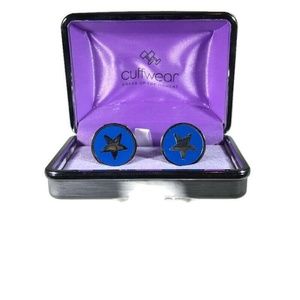 Cyan Blue Anycuff Cuff Links by Cuffwear NIB